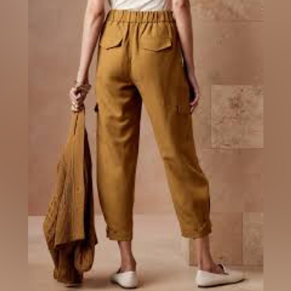 LINEN CARGO PANT (Size 0)